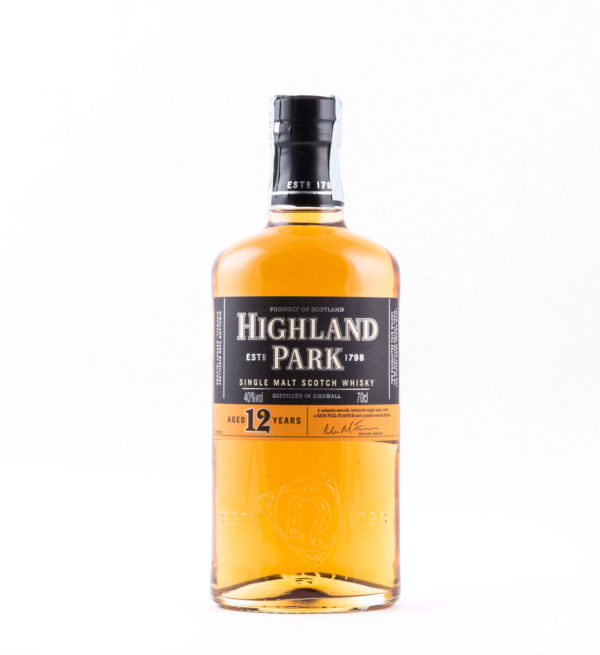 Highland Park Whisky 12 Years Old 70cl con Astuccio