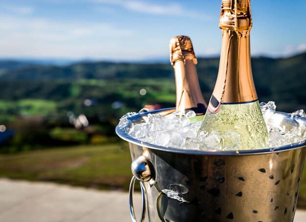 bollicine-champagne-bottles-ice-bucket-with-view-mountains